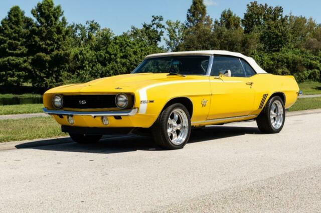 1969 Yellow Chevrolet Camaro Convertible