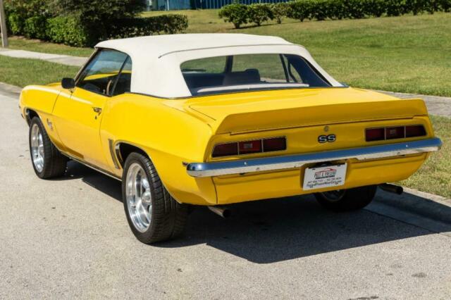 1969 Yellow Chevrolet Camaro Convertible
