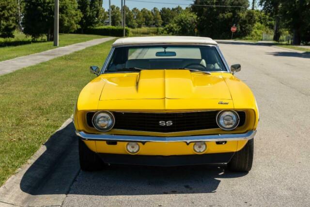 1969 Yellow Chevrolet Camaro Convertible