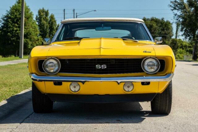 1969 Yellow Chevrolet Camaro Convertible