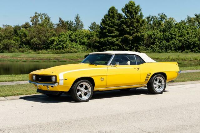 1969 Yellow Chevrolet Camaro Convertible