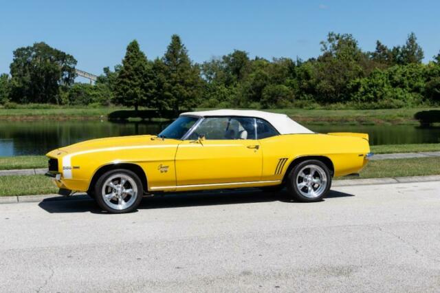 1969 Yellow Chevrolet Camaro Convertible