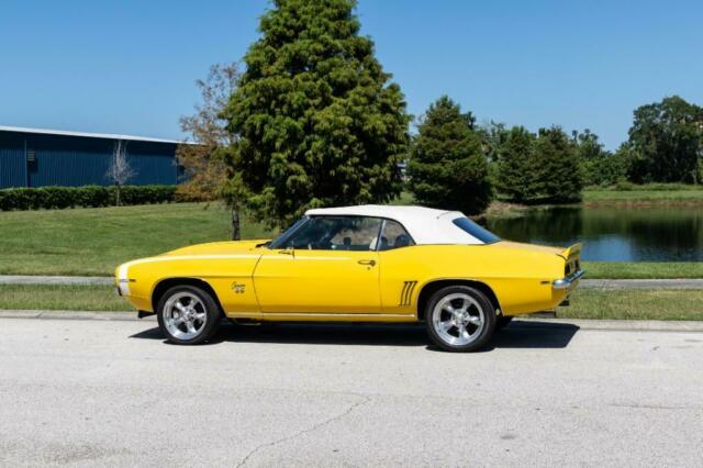 1969 Yellow Chevrolet Camaro Convertible