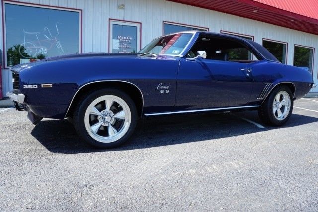 1969 Blue Chevrolet Camaro --