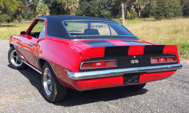 1969 Red Chevrolet Camaro