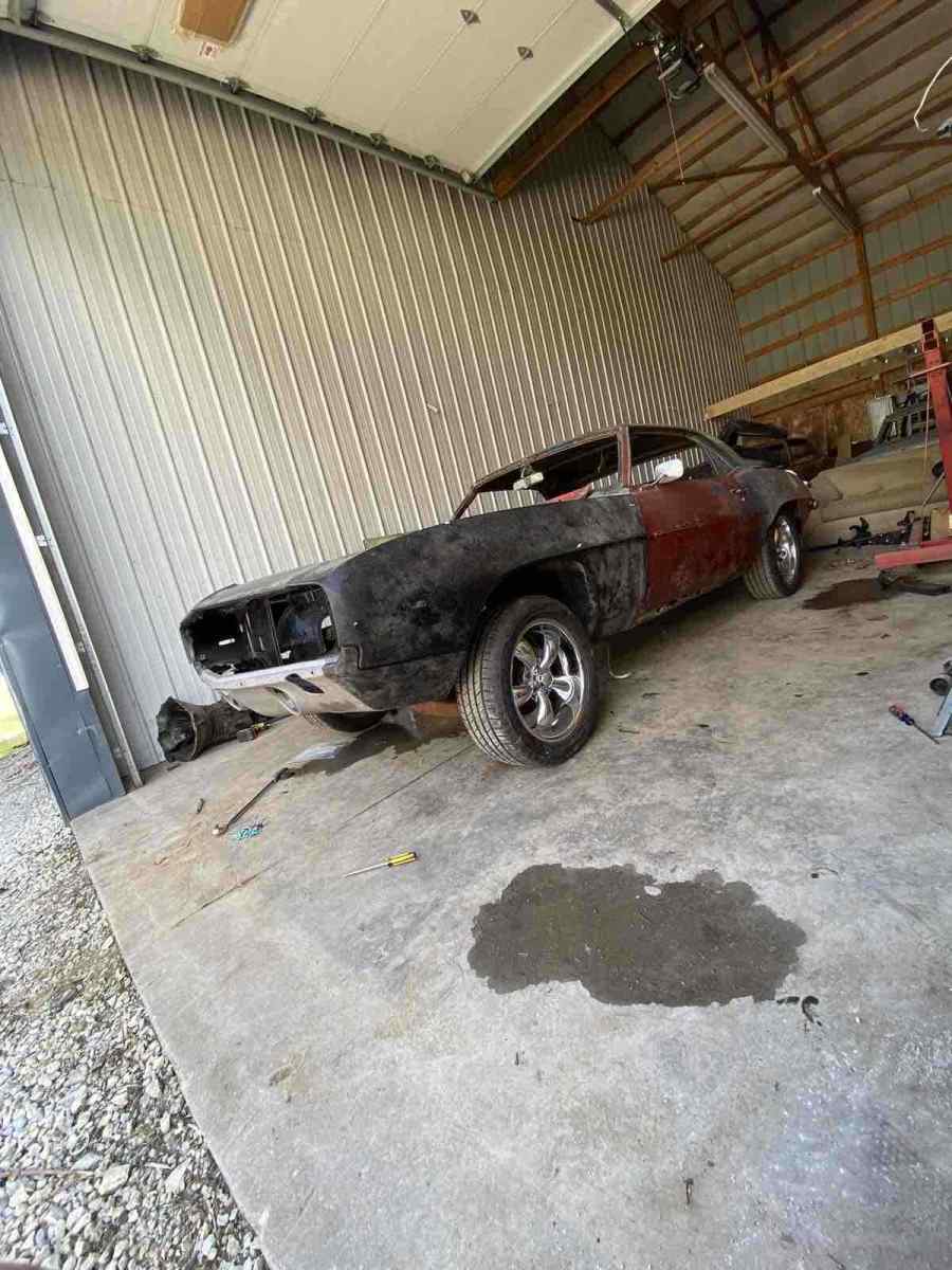 1969 Blue Chevrolet Camaro SS Sedan