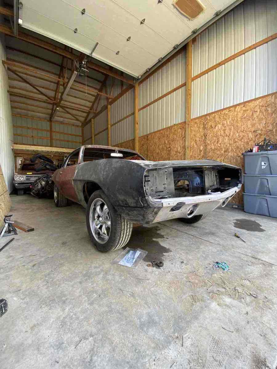 1969 Blue Chevrolet Camaro SS Sedan