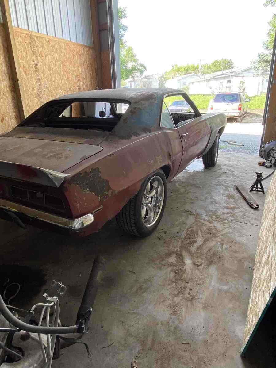 1969 Blue Chevrolet Camaro SS Sedan