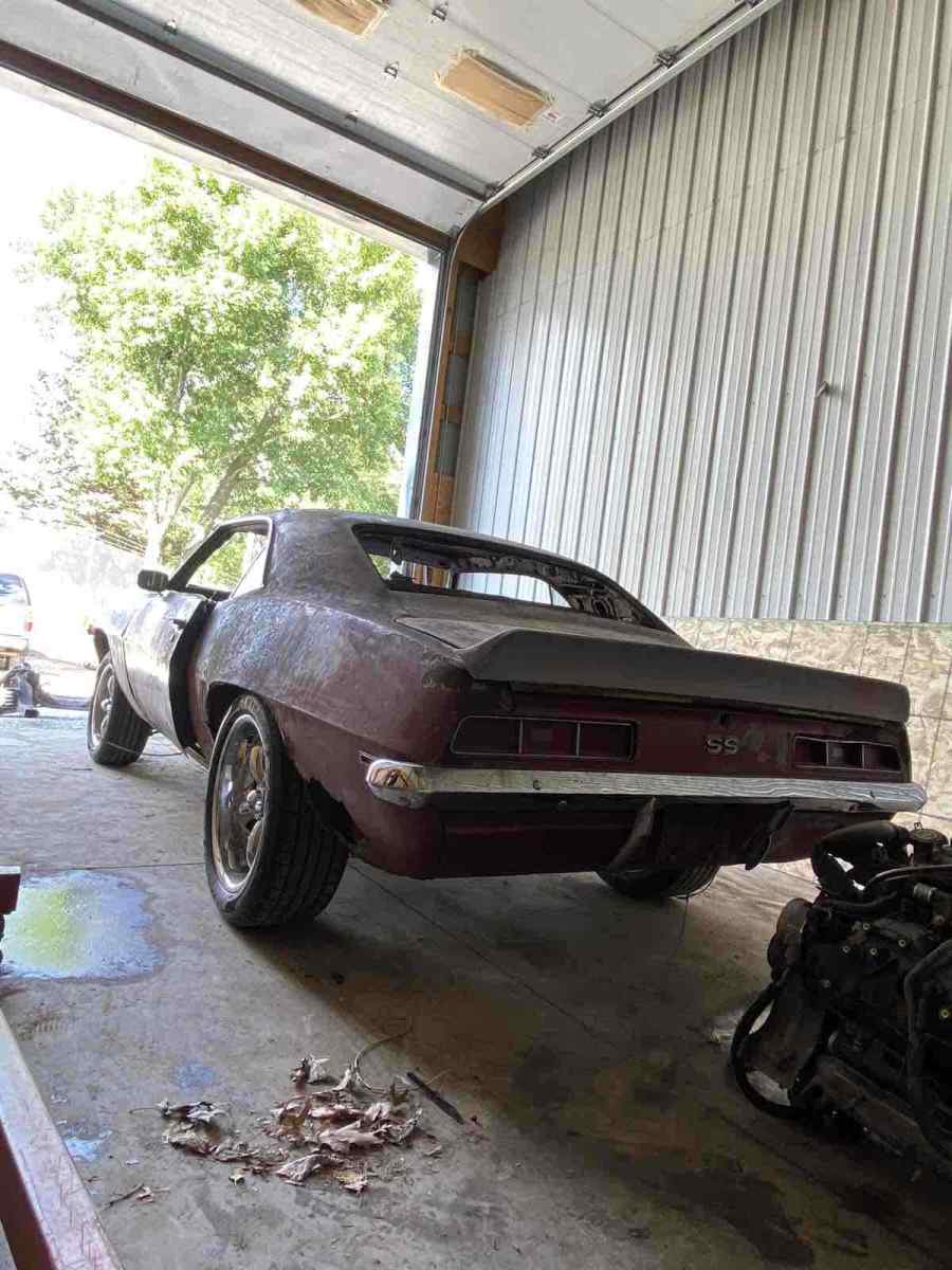 1969 Blue Chevrolet Camaro SS Sedan