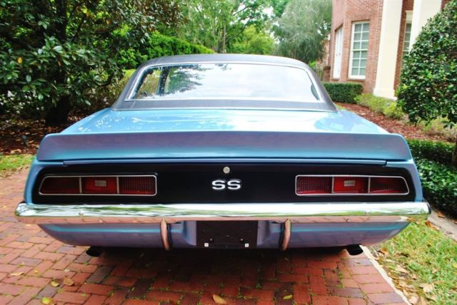 1969 Blue Chevrolet Camaro --