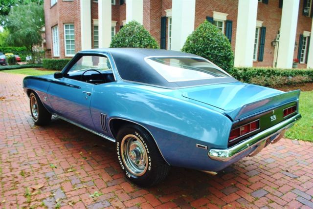 1969 Blue Chevrolet Camaro --