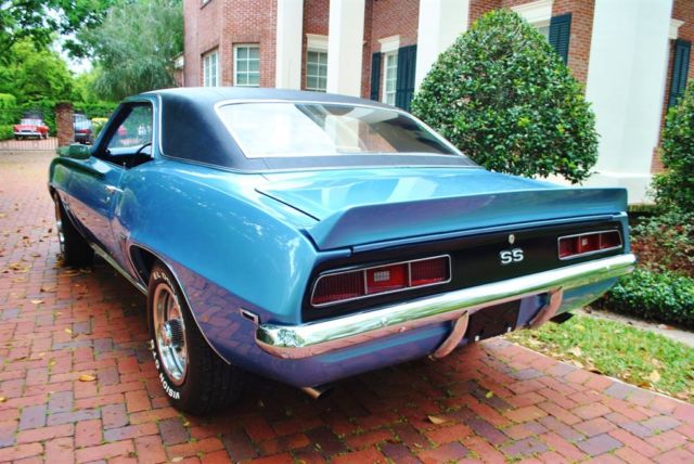 1969 Blue Chevrolet Camaro --