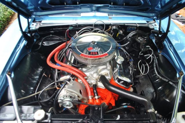 1969 Blue Chevrolet Camaro --