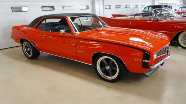 1969 Orange Chevrolet Camaro Coupe