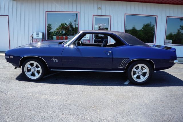 1969 Blue Chevrolet Camaro --