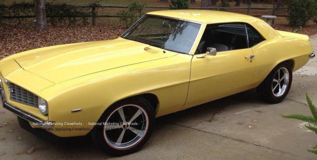 1969 Yellow Chevrolet Camaro