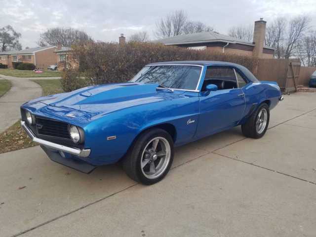 1969 Blue Chevrolet Camaro Coupe