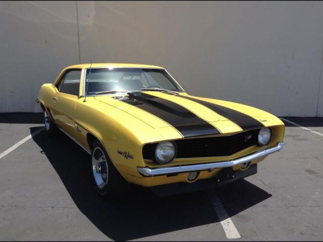 1969 Yellow Chevrolet Camaro Coupe