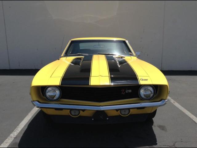 1969 Yellow Chevrolet Camaro Coupe