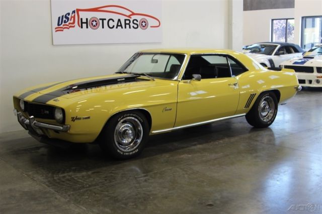 1969 Yellow Chevrolet Camaro Coupe