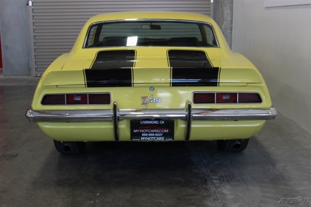 1969 Yellow Chevrolet Camaro Coupe