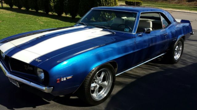1969 Blue Chevrolet Camaro Coupe