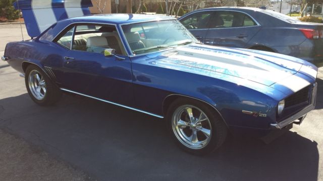 1969 Blue Chevrolet Camaro Coupe