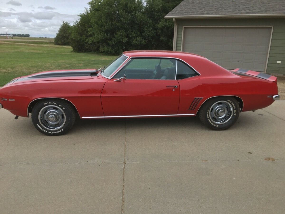 1969 Red Chevrolet Camaro Coupe