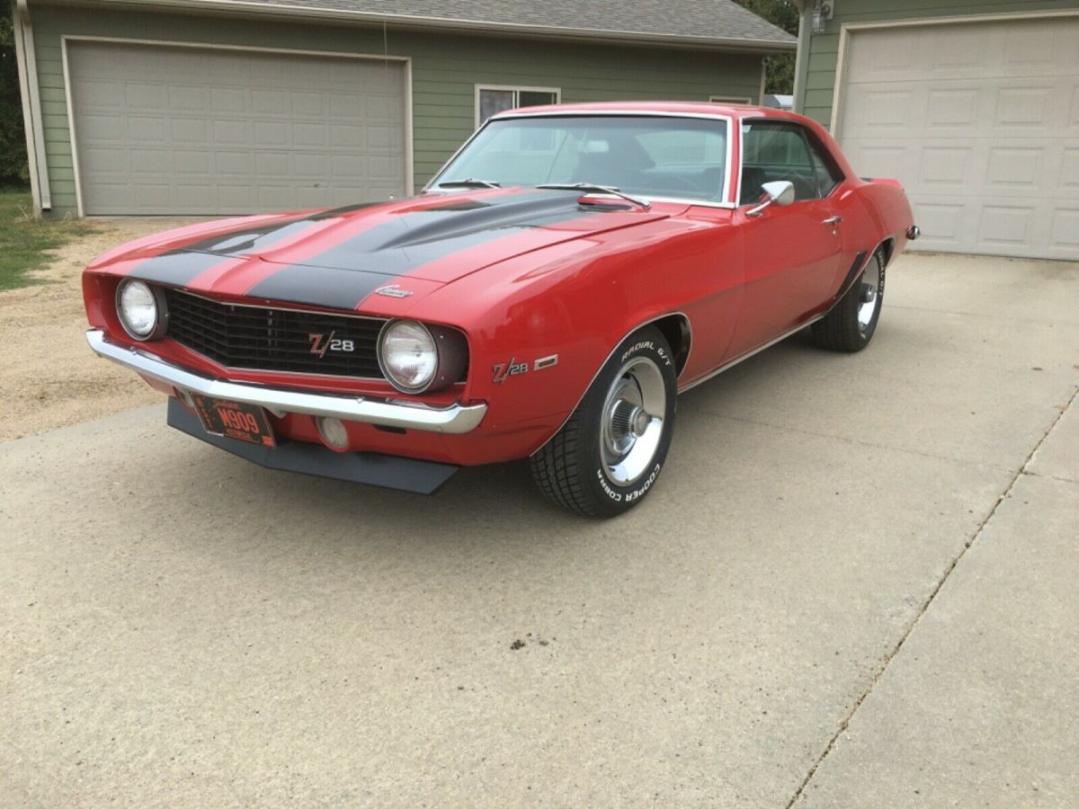 1969 Red Chevrolet Camaro Coupe