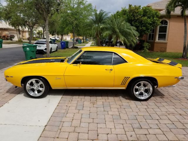 1969 Yellow Chevrolet Camaro Coupe
