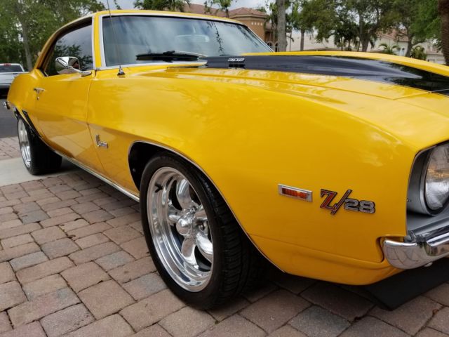 1969 Yellow Chevrolet Camaro Coupe