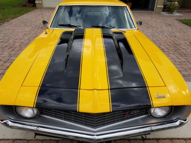 1969 Yellow Chevrolet Camaro Coupe