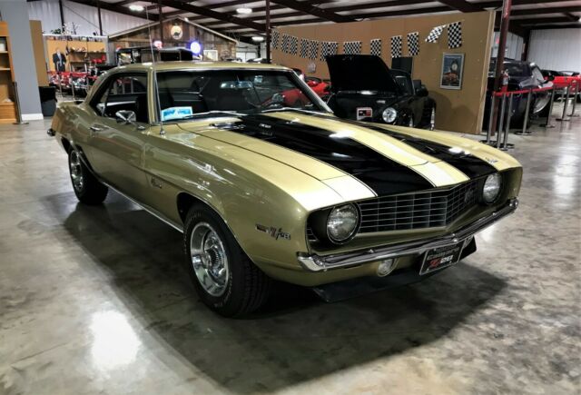 1969 Gold Chevrolet Camaro Coupe