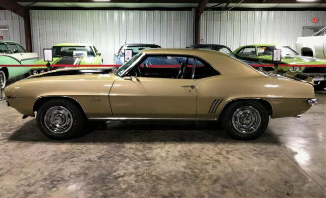 1969 Gold Chevrolet Camaro Coupe