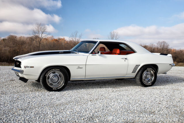 1969 White Chevrolet Camaro Coupe