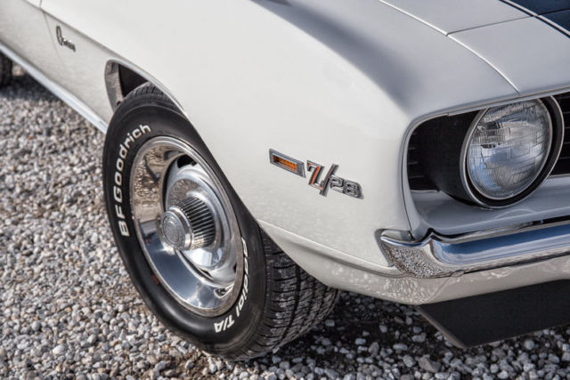 1969 White Chevrolet Camaro Coupe
