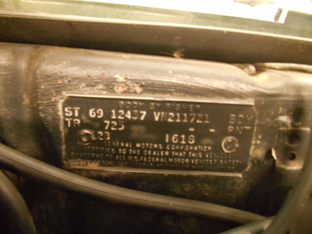 1969 Chevrolet Camaro Hardtop