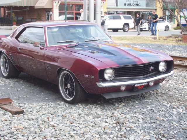 1969 Burgundy Chevrolet Camaro Coupe