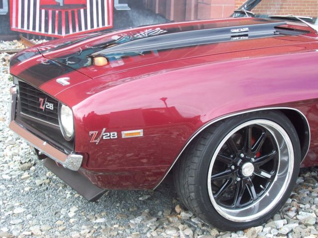 1969 Burgundy Chevrolet Camaro Coupe