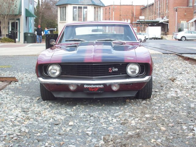 1969 Burgundy Chevrolet Camaro Coupe