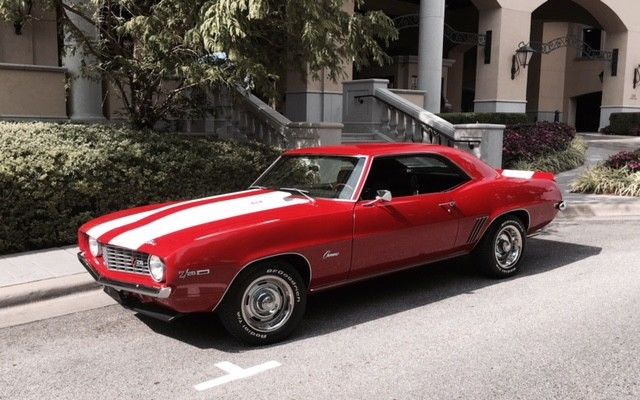 1969 Red Chevrolet Camaro Coupe