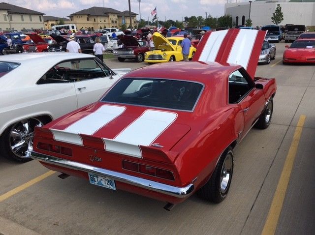 1969 Red Chevrolet Camaro Coupe
