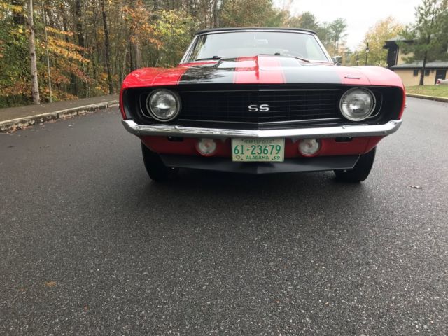 1969 Garnet Red Code 52 Chevrolet Camaro Convertible
