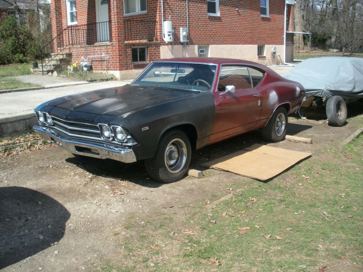 1969 Red Chevrolet Chevelle --