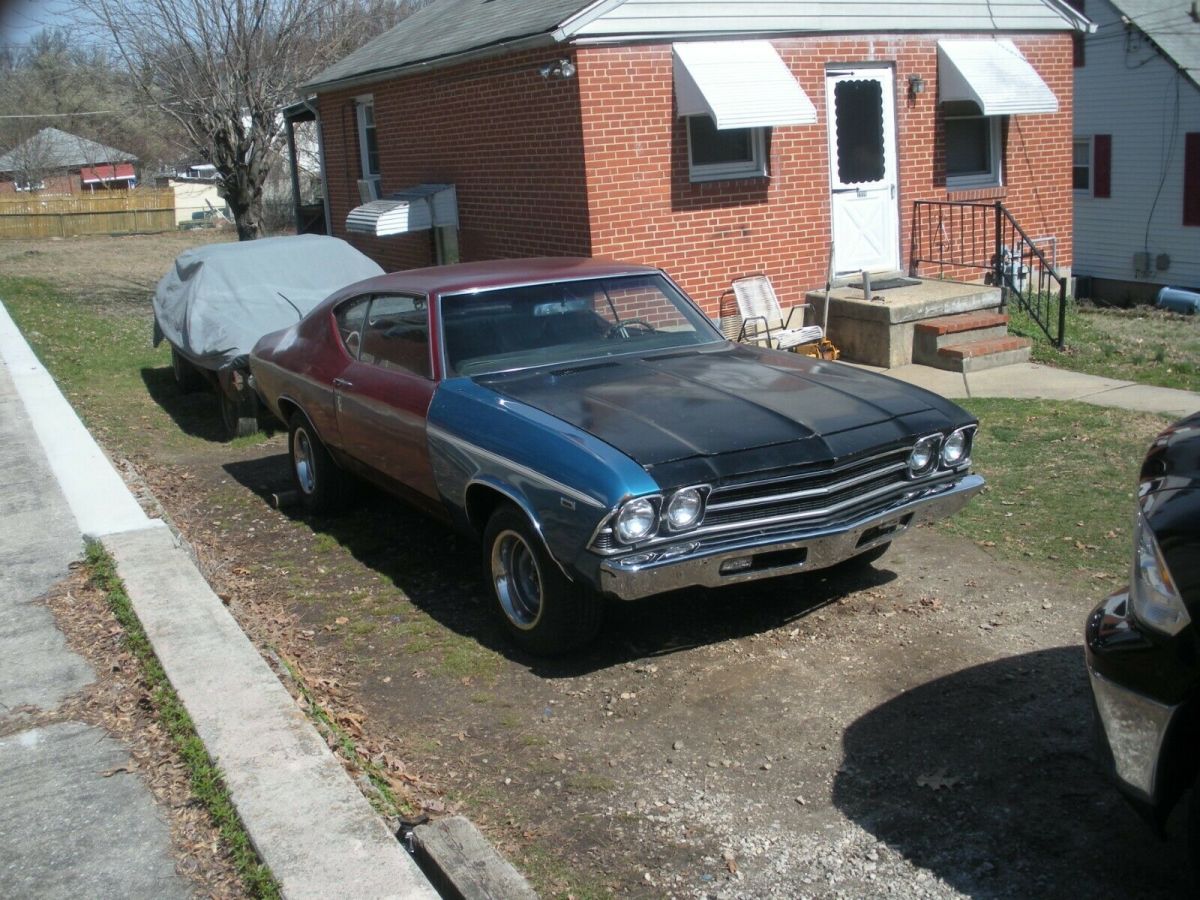 1969 Red Chevrolet Chevelle --