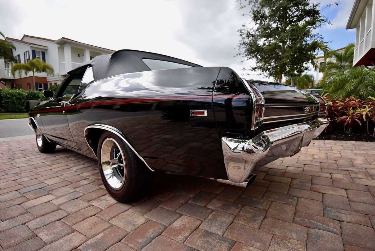 1969 Black Chevrolet Chevelle Conv 396/375 Convertible
