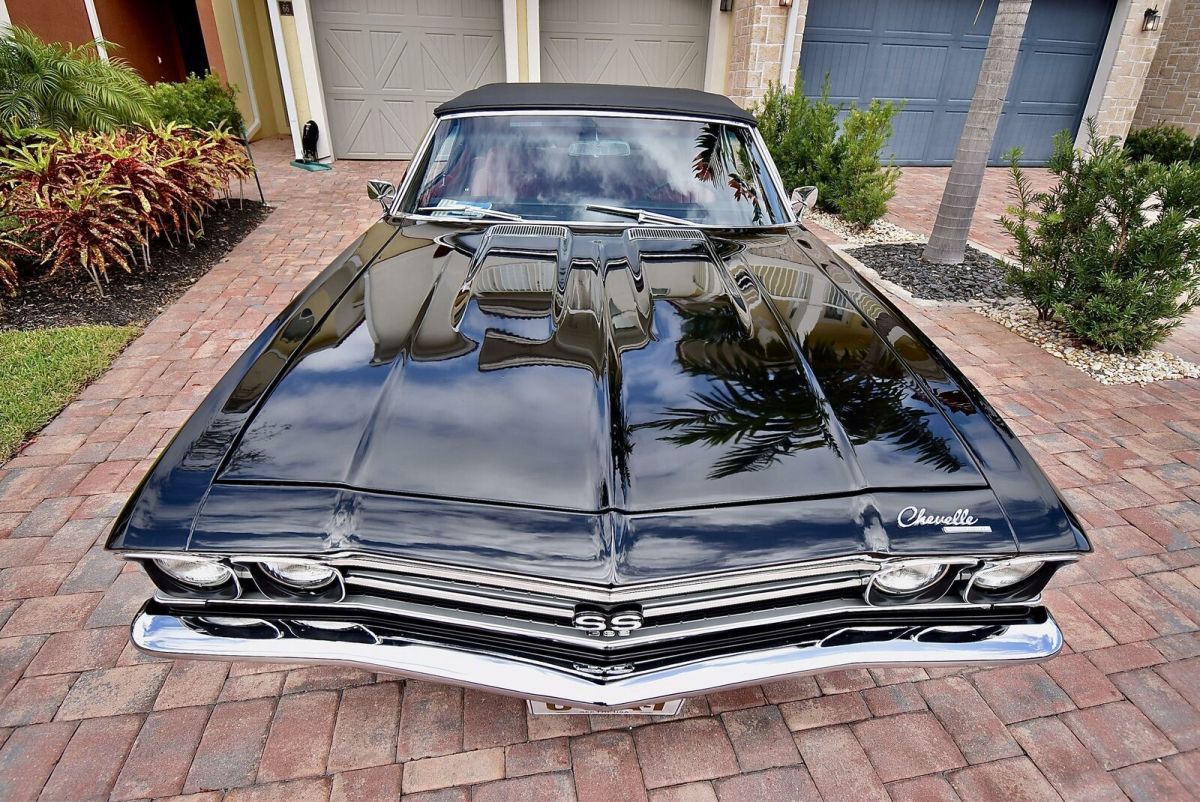 1969 Black Chevrolet Chevelle Conv 396/375 Convertible