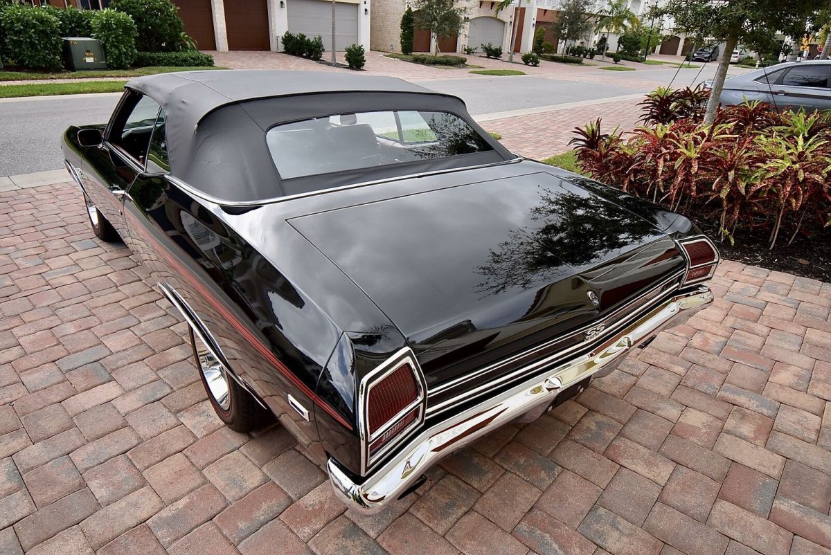 1969 Black Chevrolet Chevelle Conv 396/375 Convertible