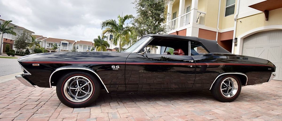 1969 Black Chevrolet Chevelle Conv 396/375 Convertible
