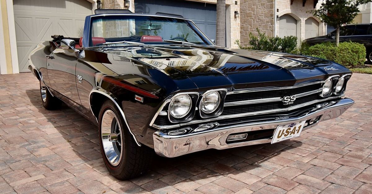 1969 Black Chevrolet Chevelle Conv 396/375 Convertible